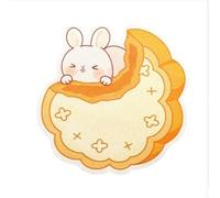 JZ Almohadilla de rascaciones de Gato autoadhesiva - Protector de Garra de Fieltro Duradero con Juguete de Gato, Almohadillas de rascaciones Protectoras de Muebles para sofá, Puerta-Rabbit mooncakes