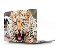 JZ Animal Caso para MacBook Air (11-Inch, Models: A1370 / A1465) Hard Shell Case with Keyboard Cover - Leopard