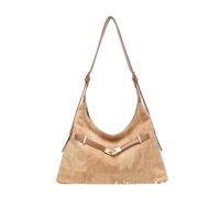JZ Bolsa Bandolera Ligera de Corcho - Correa Ajustable para Mujer | Bolso de mano amplio Slouchy Tote para el trabajo diario y los viajes