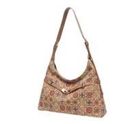 JZ Bolsa Bandolera Ligera de Corcho - Correa Ajustable para Mujer | Bolso de mano amplio Slouchy Tote para el trabajo diario y los viajes