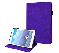 JZ Cattle Stripe Design Tablet Wallet Funda para For Samsung Galaxy Tab A 8.0 Inch 2019 (SM-T290/SM-T295) Case - Purple