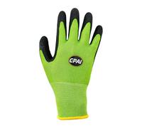 JZ espesado jardinería guantes hombres mujeres, látex recubierto antideslizante guantes de trabajo para poda jardinería y trabajo del suelo, bricolaje y uso al aire libre (2 Pair, Green)