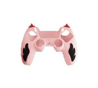 JZ Fire Carcasa del Controlador ps5 Antideslizante, Protector de la Carcasa de Caucho Blando Adecuado para ps5, Tapa del Controlador ps5 de Silicona, Hueco de Agarre del Pulgar, Lavable -Pink