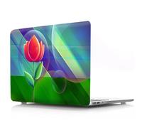 JZ Flower Series Hard Shell Caso Cover para MacBook Pro 16 Inch Caso M4 M3 M2 M1 A3403 A3186 A2991 A2780 A2485,Almohadillas Antideslizantes, Estuche Protector Ultra Delgado y Ligero - Lotus