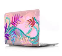 JZ Flower Series Hard Shell Caso Cover para MacBook Pro 16 Inch Caso M4 M3 M2 M1 A3403 A3186 A2991 A2780 A2485,Almohadillas Antideslizantes, Estuche Protector Ultra Delgado y Ligero - Pink Florals