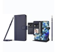 JZ Funda para HMD Pulse/Plus/Pro Funda tipo cartera con 9 ranuras para tarjetas y ventana para fotos, funda de cuero de primera calidad con función atril para teléfono, cordón ajustable y pulsera