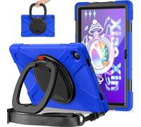 JZ Funda para Lenovo Tab M10 Plus (3rd Gen) 10.6 Inch, Resistente antigolpes Heavy Duty con Soporte Giratorio 360°, asa y Correa para Hombro - Blue