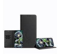 JZ Funda tipo cartera con estampado de peonía para TCL 40R, funda de piel tipo cartera con tapa, bloqueo RFID, soporte, ranuras para tarjetas, funda protectora tipo libro para mujeres y niñas, color