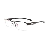 JZ Gafas de lectura para hombres y mujeres - lentes anti - luz azul multifocal con protección ultravioleta, gafas ligeras sin marco tr90 (hipermetropía y miopía bifocal) 3.5 Diopters