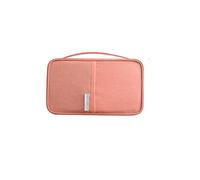 JZ Paquete de Pasaporte de Viaje Billetera,Clasificador de Archivos de Bolsa de Almacenamiento de Tarjetas portátil Impermeable,Juego de pasaportes Holiday Essentials - Larger Orange