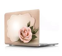 JZ para MacBook Pro 14 Inch Caso M4 M3 M2 M1 A3112 A3185 A3401 A2918 A2992 A2779 A2442 - Creative Painting,Almohadillas Antideslizantes, Estuche Protector Ultra Delgado y Ligero - Pink Rose