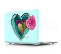 JZ para MacBook Pro 16 Inch Caso (A2141, 2020-2019 Release) - Diseño de Pintura Creativa, Almohadillas Antideslizantes, Caso Protector Ultra Delgado y Ligero - Love Rose