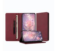 JZ Premium Magnetic Flip Wallet Caso para Samsung Galaxy S26 Plus Caso Bloqueo RFID, Shockproof, Carga inalámbrica Compatible - Red