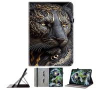 JZ PU Leather Crystal Pattern Wallet Caso para Amazon Fire 7 2022 Cubierta Protectora del Soporte - Jaguar
