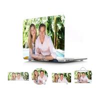 Jz Puede Personalizar la Carcasa Protectora de la computadora portátil MacBook Neo 13 A3404 Air Pro 11 12 13 14 15 16 M1 m2 m3 M4 renta Accesorios Almohadilla para el ratón y Tapa de Teclado Bolso