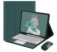 JZCZMCE Funda con Teclado para Samsung Galaxy Tab S11 Ultra 14,6 Pulgadas 2025 (SM-X930/X936B), Contiene Ñ, Teclado Inalámbrico Desmontable Magnético con Ratón Bluetooth,Dark Green
