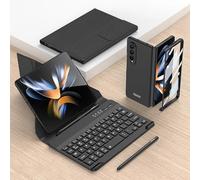 JZCZMCE Funda con Teclado para Samsung Galaxy Z Fold 7, Teclado Inalámbrico Magnético Desmontable con Soporte para S Pen [Teclado + Estuche + Lápiz Capacitivo],Black 1