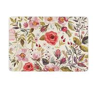 JZemdybill Alfombra de acuarela con flores de amapolas, alfombra suave para sala de estar, dormitorio (100 x 150 cm)