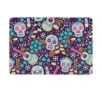 JZemdybill Alfombra mexicana Dia De Muertos, alfombra suave para sala de estar, dormitorio (100 x 150 cm)