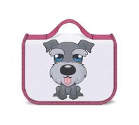 JZemdybill Bolsa de aseo colgante, bonita bolsa de aseo de perro Schnauzer, bolsa de maquillaje impermeable para viajes, negocios, vacaciones, Lindo perro Schnauzer, Talla única