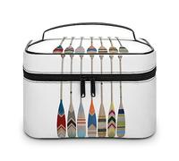 JZemdybill Bolsa de cosméticos, bolsa de maquillaje de perro galgo colorido, bolsa de aseo de viaje de cuero para mujer, Estilo-1, 25x18x15cm