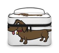 JZemdybill Bolsa de cosméticos, bonita bolsa de maquillaje de ardilla, bolsa de aseo de viaje de cuero para mujer, Estilo-13, 25x18x15cm
