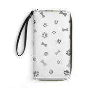 JZemdybill Cartera de cuero, calavera de Dia de los Muertos, con cuerda, tamaño pequeño y gran capacidad, fácil de transportar, Estilo-4, 19.7x10.5cm, Moderno