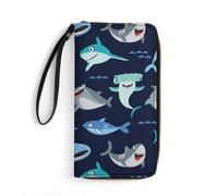 JZemdybill Cartera de cuero, calavera y huesos cruzados, con cuerda, tamaño pequeño y gran capacidad, fácil de transportar, Estilo-3, 19.7x10.5cm, Moderno