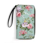 JZemdybill Cartera de cuero, margaritas 5646561, con cuerda, tamaño pequeño y gran capacidad, fácil de transportar, Flores florales vintage, 19.7x10.5cm, Moderno