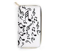 JZemdybill Cartera de cuero, rayas de cebra 1669430637_42-indasil-club-p-pchela-dlya-srisovki-pinterest-43, tamaño pequeño y gran capacidad, fácil de transportar, notas de música, 19.7x10.5cm, Moderno