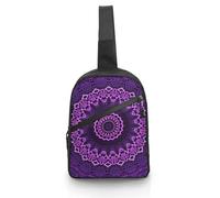 JZemdybill Chipmunk-3959206 - Bolso bandolera para viajes, compras, deportes, Mandala morado, One Size