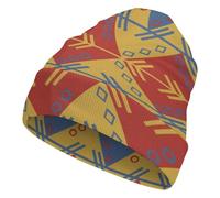 JZemdybill Gorro de punto con patrón de camuflaje verde, gorro térmico suave y elástico para hombres y mujeres, Nativo americano, Talla única