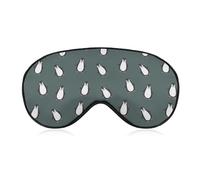 JZemdybill Máscara de ojos de tela suave, máscara de dormir con patrón de pingüino, máscara de ojos para dormir con diadema ajustable para hombres y mujeres