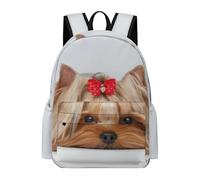 JZemdybill Mochila, colorida mochila de globo aerostático, mochila casual para exteriores, deportes, viajes, Yorkshire Terrier, 42 x 30 x 15 cm