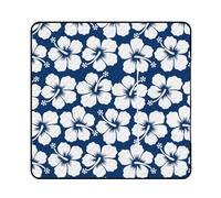 JZemdybill Tapete de picnic con cremallera, manta de picnic estilo hawaiano de flores, alfombras para exteriores, 150 cm x 150 cm