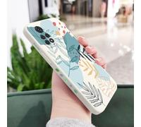 JZFDCLF Funda con diseño de Hojas para Xiaomi Redmi Note 14, 13, 12, 12S, 11, 11S, 10, 10T, 10S, 9T, 9, 8, 7 Pro Plus, Redmi 10, 9, 9T, 4G, 5G, Color Blanco 2, para Note 12 ProPlus