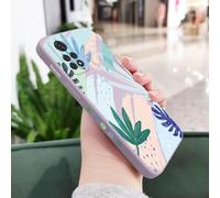 JZFDCLF Funda con diseño de Hojas para Xiaomi Redmi Note 14, 13, 12, 12S, 11, 11S, 10, 10T, 10S, 9T, 9, 8, 7 Pro Plus, Redmi 10, 9, 9T, 4G, 5G, Color Morado Claro 1, para Note 13 ProPlus