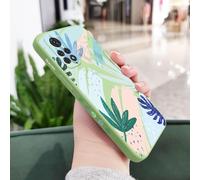 JZFDCLF Funda con diseño de Hojas para Xiaomi Redmi Note 14, 13, 12, 12S, 11, 11S, 10, 10T, 10S, 9T, 9, 8, 7 Pro Plus, Redmi 10, 9, 9T, 4G, 5G, Color Verde Claro 1, para Note 14 ProPlus