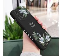 JZFDCLF Funda con diseño de Hojas para Xiaomi Redmi Note 14, 13, 12, 12S, 11, 11S, 11E, 10, 10T, 10S, 9T Pro Plus, Redmi 10, 10A, 10C, 9, 9T, 4G, 5G, Color Negro 2, para Note 14 ProPlus