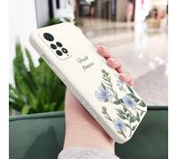 JZFDCLF Funda con diseño de Hojas para Xiaomi Redmi Note 14, 13, 12, 12S, 11, 11S, 11E, 10, 10T, 10S, 9T Pro Plus, Redmi 10, 10A, 10C, 9, 9T, 4G, 5G, Color Blanco 1, para Note 14 ProPlus