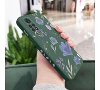 JZFDCLF Funda de Flores para Xiaomi Redmi Note 14, 13, 12, 11, 11S, 11T, 10, 10A, 10T, 10S, 9T, 9, 8, 7 Pro Plus, 10C, 9A, 9C, 9T, 4G, 5G, Color Verde Oscuro, para Note 13 ProPlus