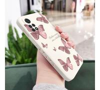 JZFDCLF Funda de Mariposa para Xiaomi Redmi Note 14, 13, 12, 12S, 11, 11E, 11S, 10, 10A, 10T, 10S, 9T, 9, 8, 7 Pro, 10C, 9T, 4G, 5G, Color Blanco 2, para Note 13ProPlus