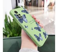 JZFDCLF Funda de Mariposa para Xiaomi Redmi Note 14, 13, 12, 12S, 11, 11E, 11S, 10, 10A, 10T, 10S, 9T, 9, 8, 7 Pro, 10C, 9T, 4G, 5G, Color Verde Claro 1, para Note 12ProPlus
