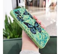 JZFDCLF Funda de Mariposa para Xiaomi Redmi Note 14, 13, 12, 12S, 11, 11S, 11E, 10, 10T, 10S, 9T, 9 Pro Plus, 10C, 10A, 10, 9, 9A, 9C, 9T, 4G, 5G, Verde Claro 2, para Note 11 ProPlus 5G