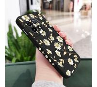 JZFDCLF Funda de Silicona líquida con diseño de Flores para OnePlus 12, 12R, 11, 11R, 10, 10R, 10T, 9R, 9RT, 9, 8T, 8, 7, 7T Pro 5G, Color Negro, para OnePlus 12R