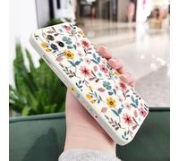 JZFDCLF Funda de Silicona líquida con diseño de Flores para Xiaomi Poco F7, X7, M6, X6, F6, M5S, F5, X5, M5, F4, X4, M4, F3, M3 Pro, C40, 4G, 5G, GT, Color Blanco, para Poco F5 Pro