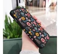 JZFDCLF Funda de Silicona líquida con diseño de Flores para Xiaomi Poco F7, X7, M6, X6, F6, M5S, F5, X5, M5, F4, X4, M4, F3, M3 Pro, C40, 4G, 5G, GT, Color Negro, para Poco X4 Pro 5G