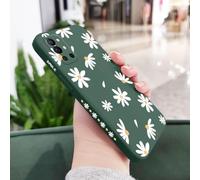 JZFDCLF Funda de Silicona líquida con Margaritas para OnePlus 10, 10T, 10R, 9R, 9RT, 9, 8T, 8, 7, 7T Pro 5G, Color Verde Oscuro, para OnePlus 10T