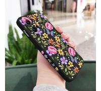 JZFDCLF Funda de Silicona líquida con patrón para Xiaomi Redmi Note 14, 13, 12, 12S, 11, 11S, 10, 10T, 10S, 9, 9S, 8, 7 Pro Plus 4G y 5G, Color Negro, para Note 13 ProPlus