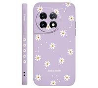 JZFDCLF Funda de Silicona líquida para OnePlus 13, 13R, 12, 12R, 11, 11R, 10, 10R, 10T, 9R, 9RT, 9, 8T, 8, 7, 7T Pro 5G, Color Morado Claro, para OnePlus 7